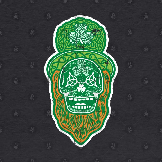 Celtic Sugar Skull (multi-color) by SaltyCult